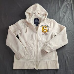 American Rag Ivory Cream‎ # 6 Physical Education Hoodie Size Medium